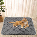 Maxbell Self Warming Mat Cats Dog Puppy Soft Thermal Washable Self Heating Pets Pad Gray 40x50cm