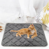 Maxbell Self Warming Mat Cats Dog Puppy Soft Thermal Washable Self Heating Pets Pad Gray 40x50cm