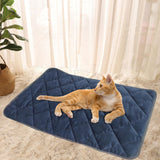 Maxbell Self Warming Mat Cats Dog Puppy Soft Thermal Washable Self Heating Pets Pad Blue 48x70cm