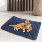 Maxbell Self Warming Mat Cats Dog Puppy Soft Thermal Washable Self Heating Pets Pad Blue 48x70cm