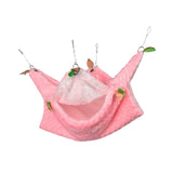 Maxbell Pet Hamster Bird Ferret Rat Squirrel Hammock Hanging Cage Nest House Toys pink hammock