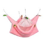 Maxbell Pet Hamster Bird Ferret Rat Squirrel Hammock Hanging Cage Nest House Toys pink hammock