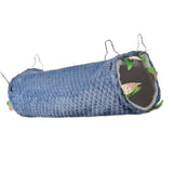 Maxbell Pet Hamster Bird Ferret Rat Squirrel Hammock Hanging Cage Nest House Toys blue tunnel