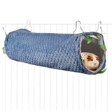 Maxbell Pet Hamster Bird Ferret Rat Squirrel Hammock Hanging Cage Nest House Toys blue tunnel