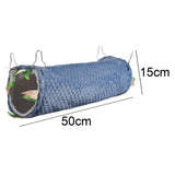 Maxbell Pet Hamster Bird Ferret Rat Squirrel Hammock Hanging Cage Nest House Toys blue tunnel