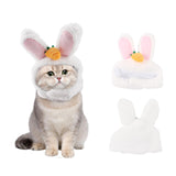 Maxbell Pet Cat Hat, Rabbit Ear Hat Headwear Warm Christmas Cosplay Cat Costume