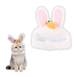 Maxbell Pet Cat Hat, Rabbit Ear Hat Headwear Warm Christmas Cosplay Cat Costume