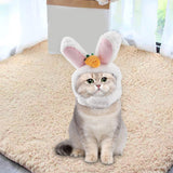 Maxbell Pet Cat Hat, Rabbit Ear Hat Headwear Warm Christmas Cosplay Cat Costume