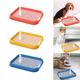 Maxbell Dog Toilet with Urinary Column Mesh Grids Indoor Pet Training Toilet Tray Pink