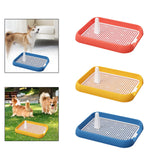 Maxbell Dog Toilet with Urinary Column Mesh Grids Indoor Pet Training Toilet Tray Pink