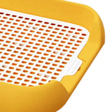 Maxbell Dog Toilet with Urinary Column Mesh Grids Indoor Pet Training Toilet Tray Yellow