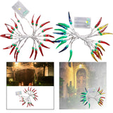 Maxbell Lamp String Scenery Layout Backdrop DIY Accessory for Indoor Shop Red