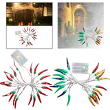 Maxbell Lamp String Scenery Layout Backdrop DIY Accessory for Indoor Shop Red