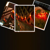 Maxbell Lamp String Scenery Layout Backdrop DIY Accessory for Indoor Shop Red