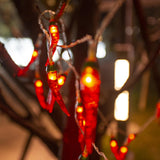 Maxbell Lamp String Scenery Layout Backdrop DIY Accessory for Indoor Shop Red