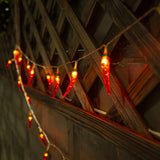 Maxbell Lamp String Scenery Layout Backdrop DIY Accessory for Indoor Shop Red