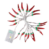 Maxbell Lamp String Scenery Layout Backdrop DIY Accessory for Indoor Shop Red
