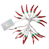Maxbell Lamp String Scenery Layout Backdrop DIY Accessory for Indoor Shop Red
