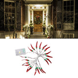 Maxbell Lamp String Scenery Layout Backdrop DIY Accessory for Indoor Shop Red