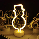 Maxbell Snowman Neon Lamp Sign LED Neon Sign Night Light Bar Bedroom Decor