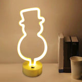 Maxbell Snowman Neon Lamp Sign LED Neon Sign Night Light Bar Bedroom Decor