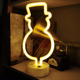 Maxbell Snowman Neon Lamp Sign LED Neon Sign Night Light Bar Bedroom Decor