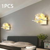 Maxbell Modern Wall Lamp Accessories Centerpiece LED for Hallway Home Decor Basement White