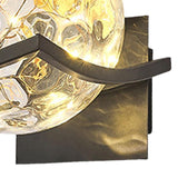 Maxbell Modern Wall Lamp Accessories Centerpiece LED for Hallway Home Decor Basement Black