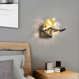 Maxbell Modern Wall Lamp Accessories Centerpiece LED for Hallway Home Decor Basement Black