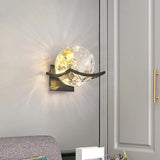 Maxbell Modern Wall Lamp Accessories Centerpiece LED for Hallway Home Decor Basement Black