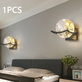 Maxbell Modern Wall Lamp Accessories Centerpiece LED for Hallway Home Decor Basement Black