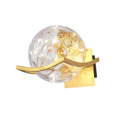 Maxbell Modern Wall Lamp Accessories Centerpiece LED for Hallway Home Decor Basement Golden