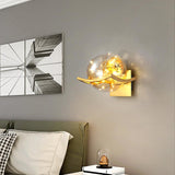 Maxbell Modern Wall Lamp Accessories Centerpiece LED for Hallway Home Decor Basement Golden