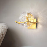 Maxbell Modern Wall Lamp Accessories Centerpiece LED for Hallway Home Decor Basement Golden