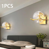 Maxbell Modern Wall Lamp Accessories Centerpiece LED for Hallway Home Decor Basement Golden