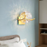 Maxbell Modern Wall Lamp Accessories Centerpiece LED for Hallway Home Decor Basement Golden