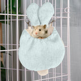 Maxbell Small Animal Hammock Bed Comfortable Warm for Guinea Pigs Cozy Ventilation Blue