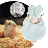 Maxbell Small Animal Hammock Bed Comfortable Warm for Guinea Pigs Cozy Ventilation Blue
