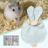 Maxbell Small Animal Hammock Bed Comfortable Warm for Guinea Pigs Cozy Ventilation Blue