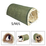 Maxbell Rabbit Tunnel Pet Interactive Toy Hideout Play Toy for Hamster Hedgehog Rat S 20cmx20cm
