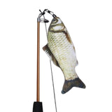 Maxbell Cat Teaser Wand Toy Adjustable Training Interactive Retractable Fishing Pole Grass Carp