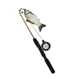 Maxbell Cat Teaser Wand Toy Adjustable Training Interactive Retractable Fishing Pole Grass Carp