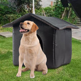 Maxbell Portable Stray Cats Shelter Weatherproof Tent Outdoor Feral Cats Warm House 40cmx38cmx35cm