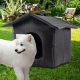 Maxbell Portable Stray Cats Shelter Weatherproof Tent Outdoor Feral Cats Warm House 40cmx38cmx35cm