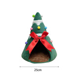 Maxbell Dog Bed Christmas Tree Shape Comfortable Washable for Relaxing L