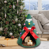 Maxbell Dog Bed Christmas Tree Shape Comfortable Washable for Relaxing L