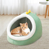 Maxbell Cute Cat Bed Cave Hut Pet Tents Cat House Kennels Warm Soft for Indoor M