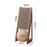 Maxbell Vertical Cat Scratcher Grind Claws Natural Sisal Cat Scratching Ball Durable M