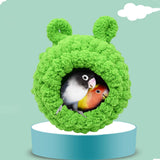 Maxbell Cute Warm Bird Nest Cage Parrot Hammock Toy House Rats Cave Bed Green