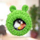 Maxbell Cute Warm Bird Nest Cage Parrot Hammock Toy House Rats Cave Bed Green